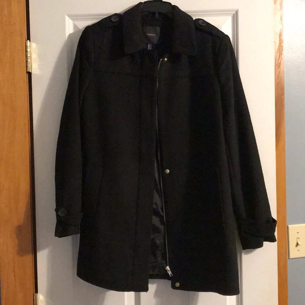 Classy black winter coat